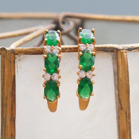 Lot of 2 Crescent Earrings - Picture 6 of 10